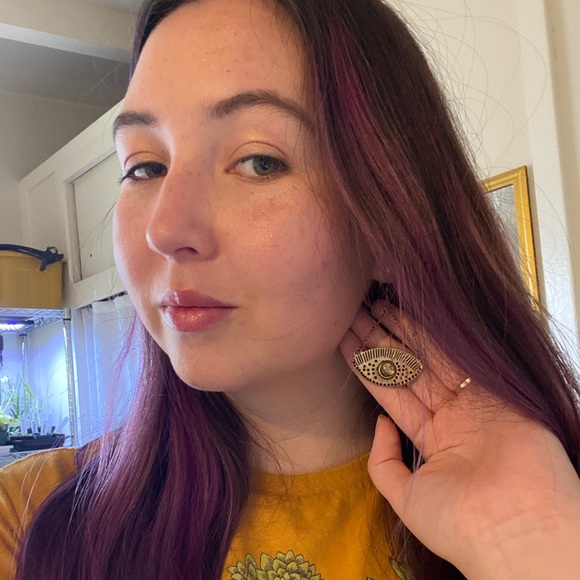 Evil Eye Drop Earrings - Picture 3 of 3